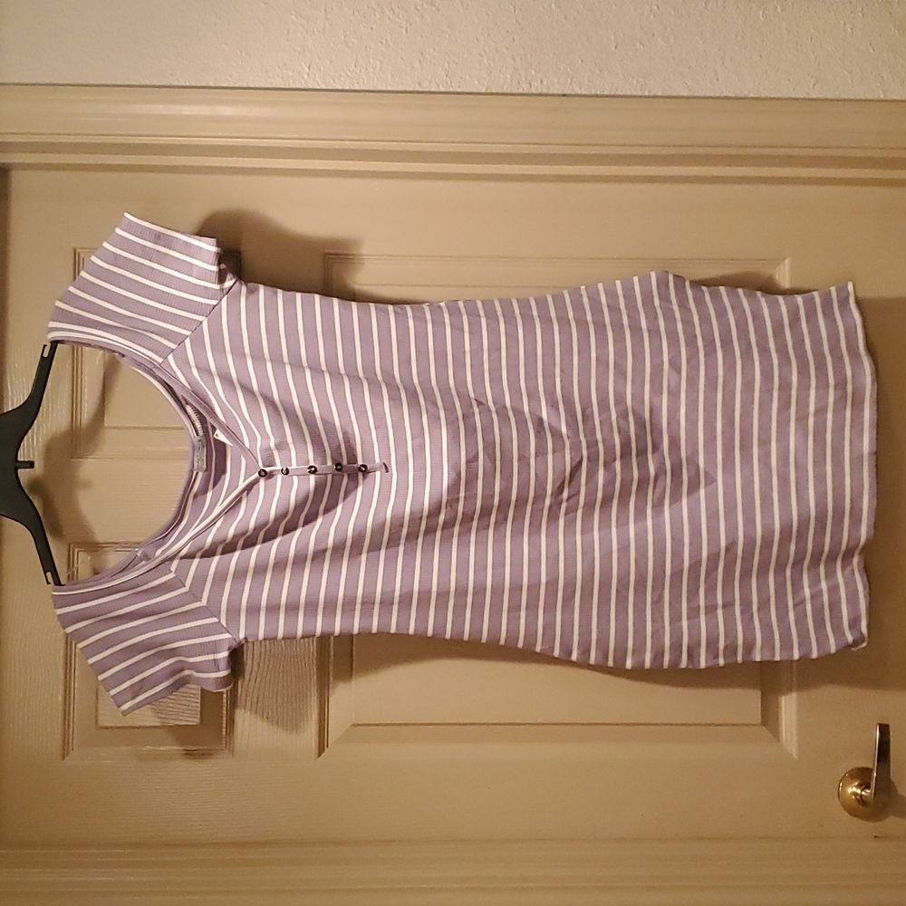 Off Shoulder Striped Bodycon Dress